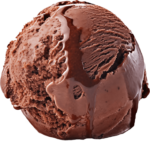 Chocolate ice ball